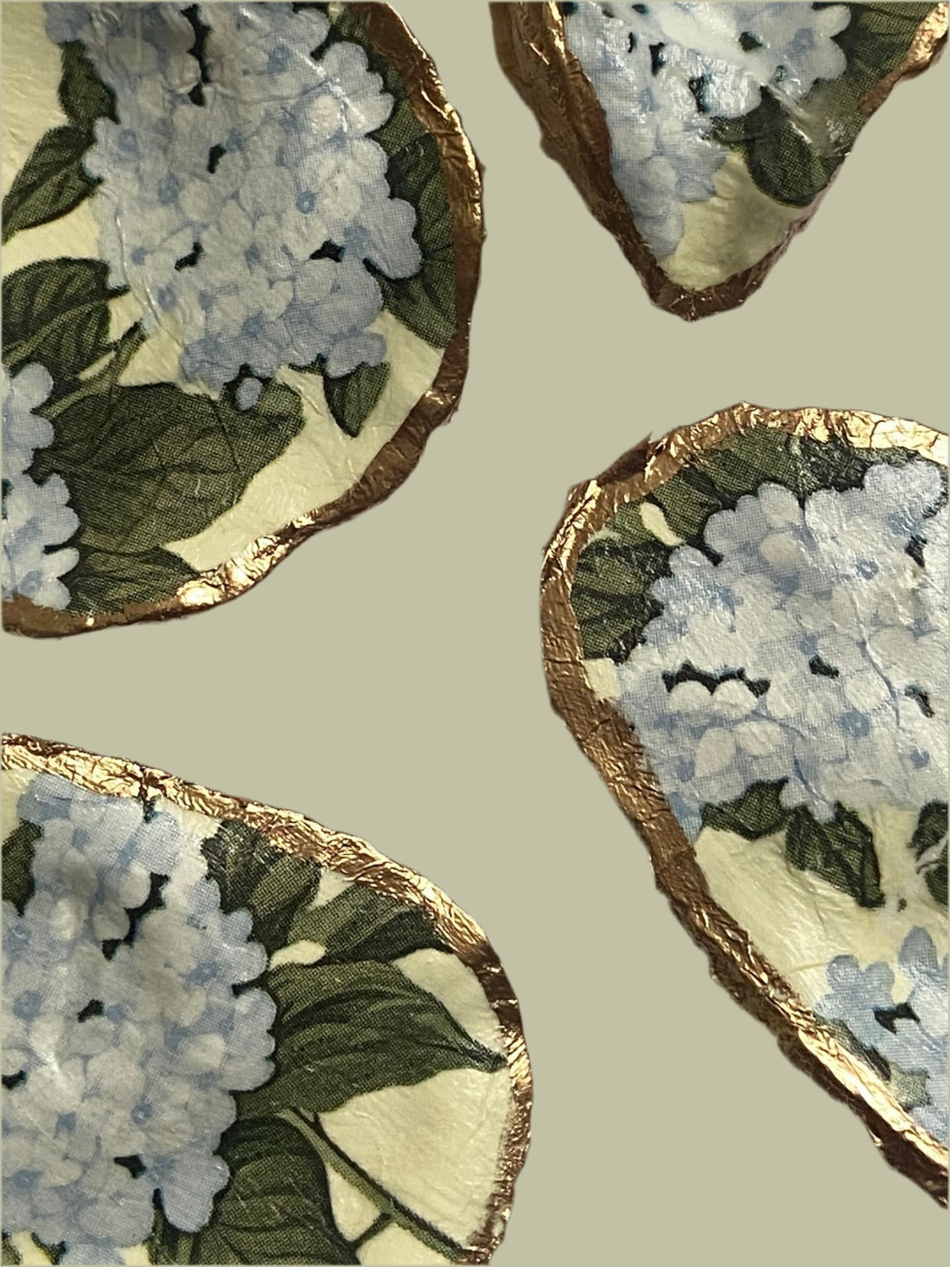Hydrangea Oyster Trinket Dish