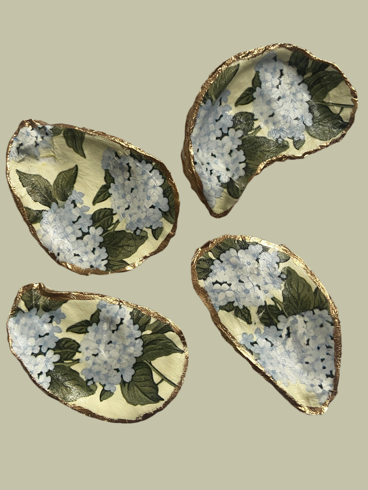 Hydrangea Oyster Trinket Dish