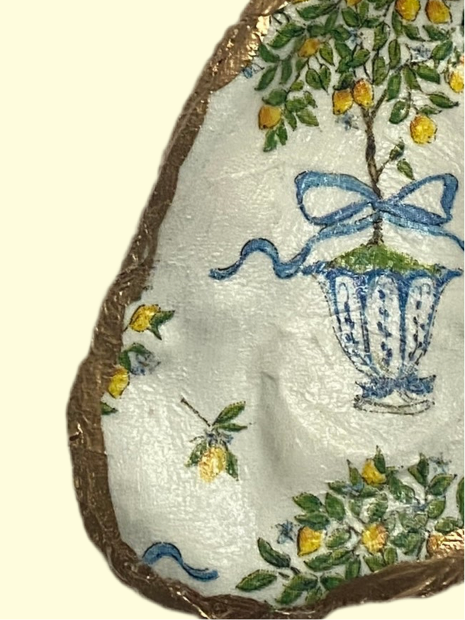 Lemons Oyster Trinket Dish