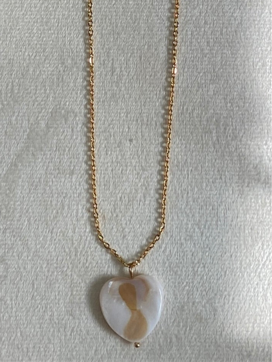 The Pearl Heart Necklace